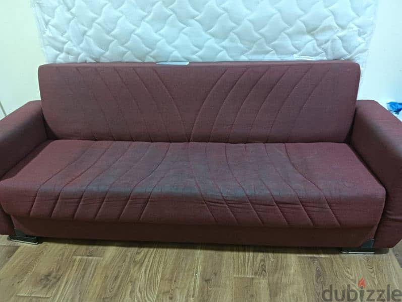 3 seater Sofa and dining table with 2 chairs 2