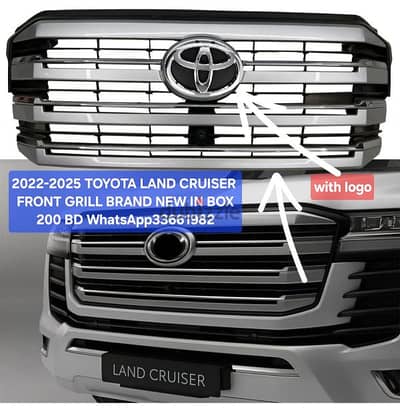 Toyota Land Cruiser 2022-25 Front Grill with Logo Brand New in Box