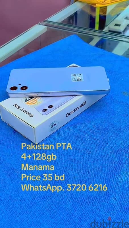 PTA  Pakistan Samsung A05.4+128 gb 1