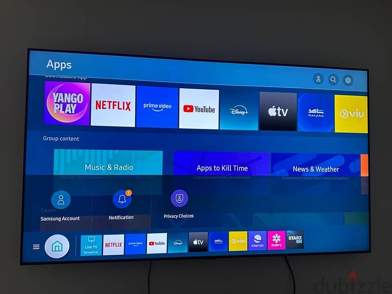 65” inch Samsung 4K UHD smart tv 1