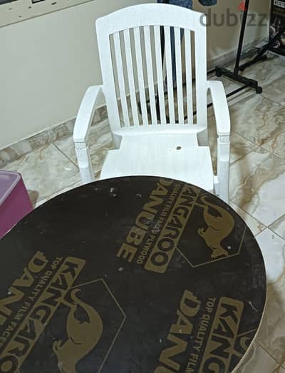 chair and table for sale