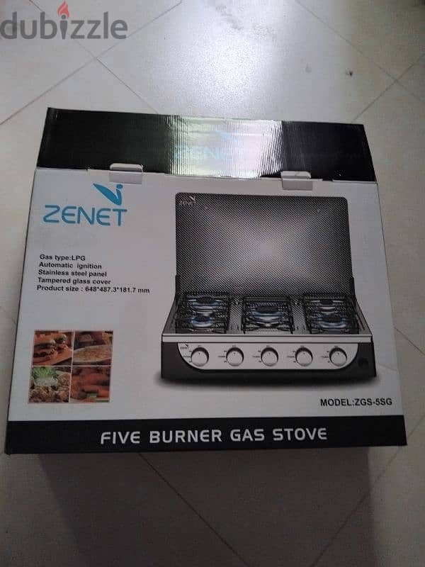 Zenet five burner gas stove 0