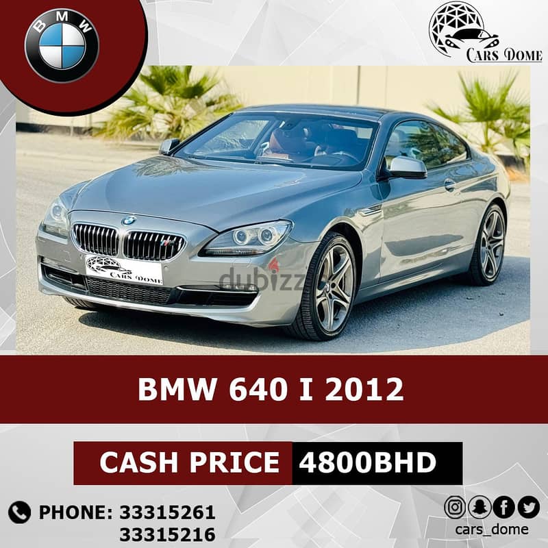 BMW 6-Series 2012 640i Coupe 9