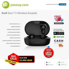 Brand New Xcell Soul 7 E Wireless Earpods 9.99BHD 0