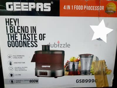 Geepas 4 in 1 Food Processor