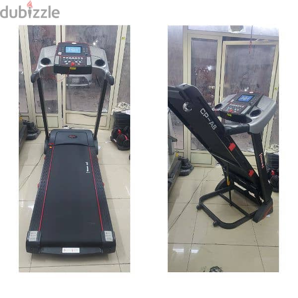 heavy duty treadmill with YouTube featurs 130kg with inclnd new almost 0