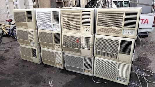 window AC for sale good condition good working with fixing1.5ton2ton