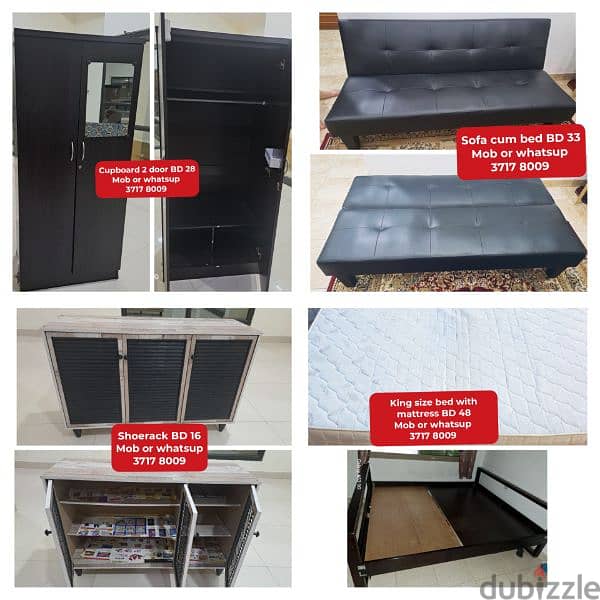 2 door cupboard and other household items for sale with delivery 0