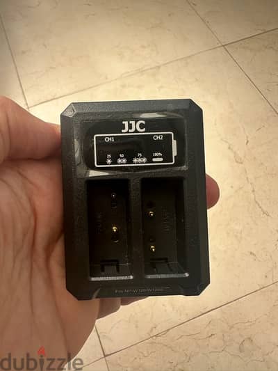 JJC Dual Slot USB Battery Charger for Fujifilm Cameras