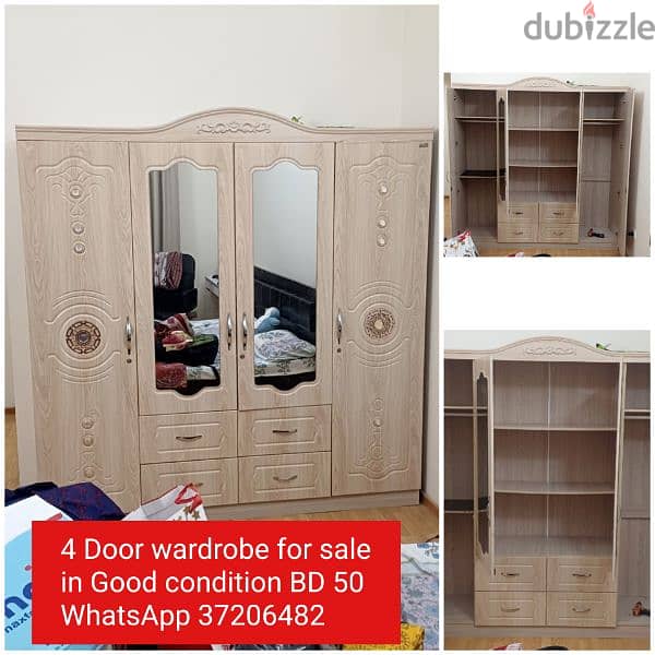 6 Door wardrobe and other items for sale with Delivery 6