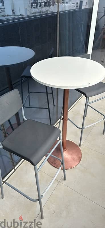 Balcony furniture table and chairs 1