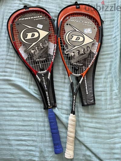 Dunlop squash rackets