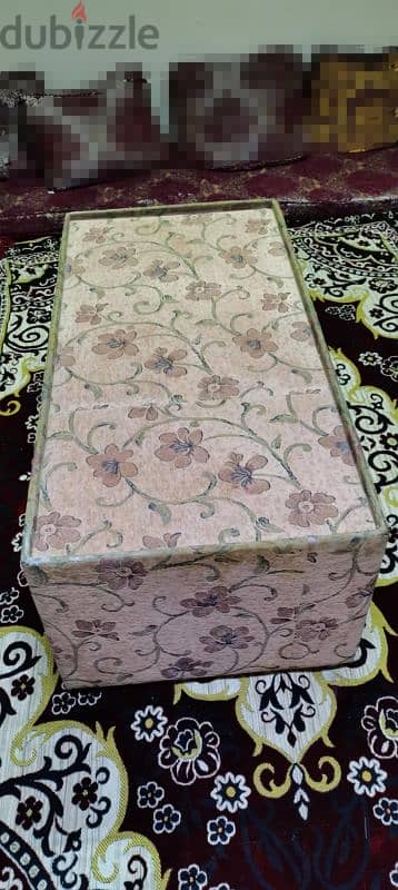 Floral Pattern Sofa Table/Ottoman - Good Condition