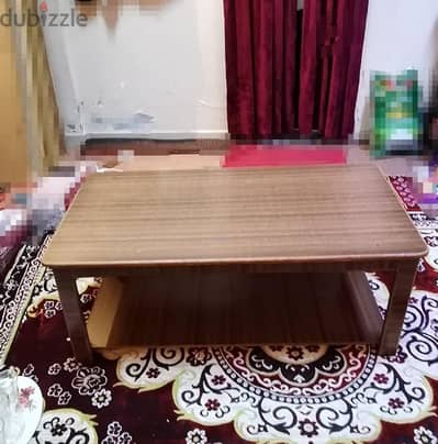 Wooden Coffee Table with Shelf - Good Condition