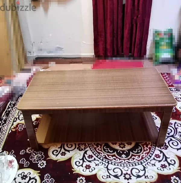 Wooden Coffee Table with Shelf - Good Condition 0