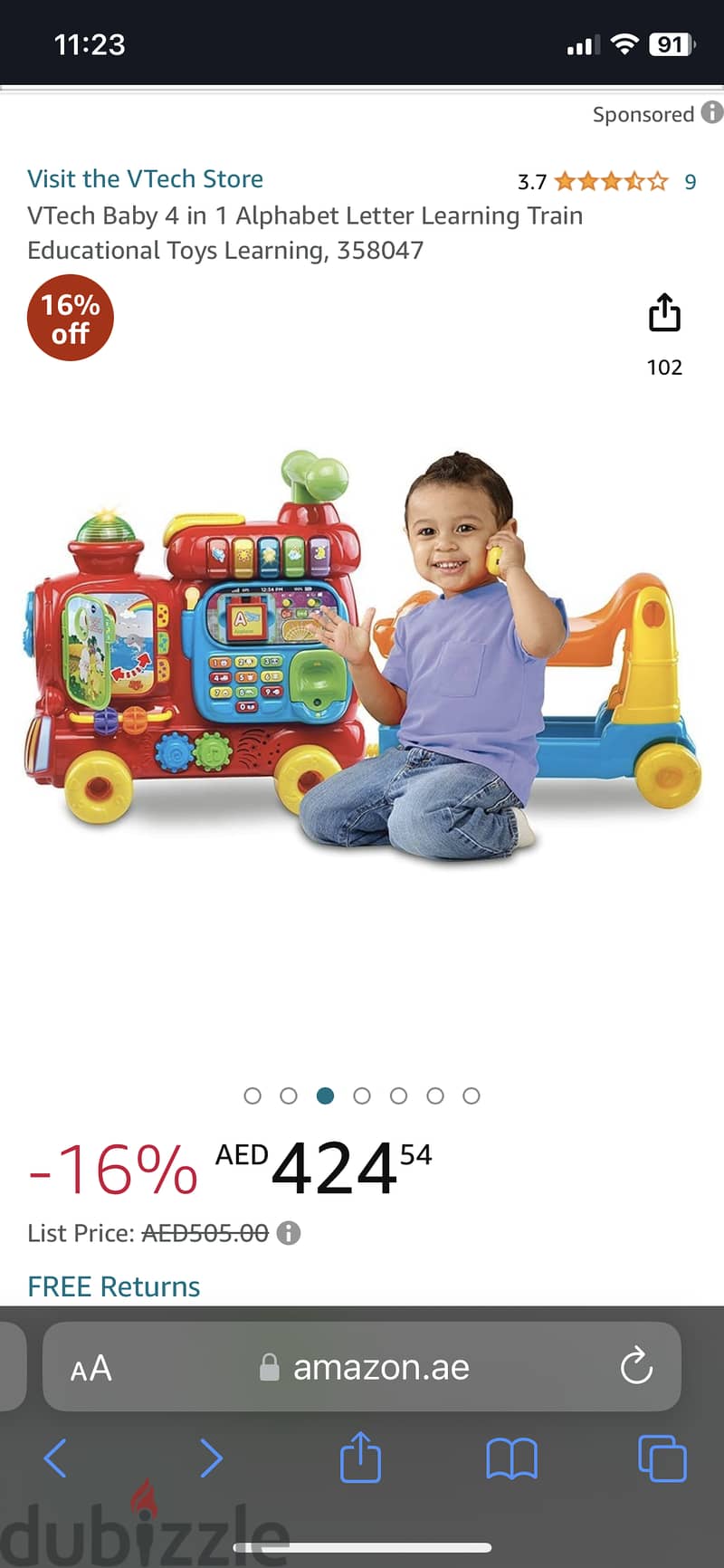 VTech Sit-To-Stand Alphabet Train 4