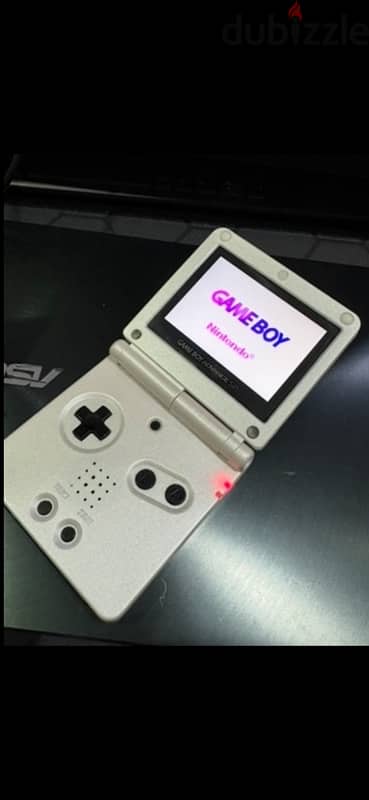 nintendo gameboy sp with ips screen and refurbished shell box charger