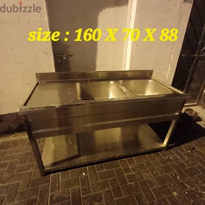 standard Steel wash basin double and single