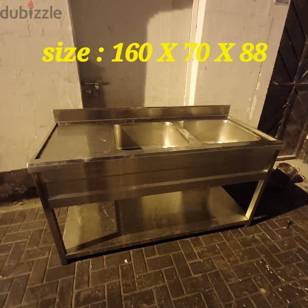 standard Steel wash basin double and single 0