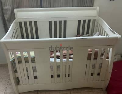 baby bed with mattress