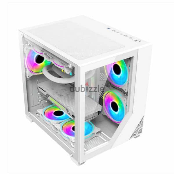 pc case all white brand new (no fan included) 0