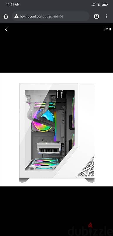 pc case all white brand new (no fan included) 1