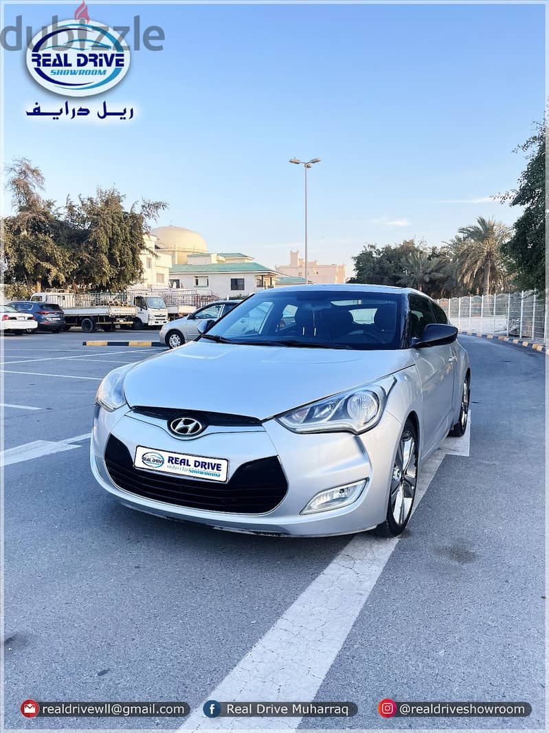 HYUNDAI VELOSTER-2016 - 1.6L V4- Silver  FULL OPTION. . FOR SALE 0