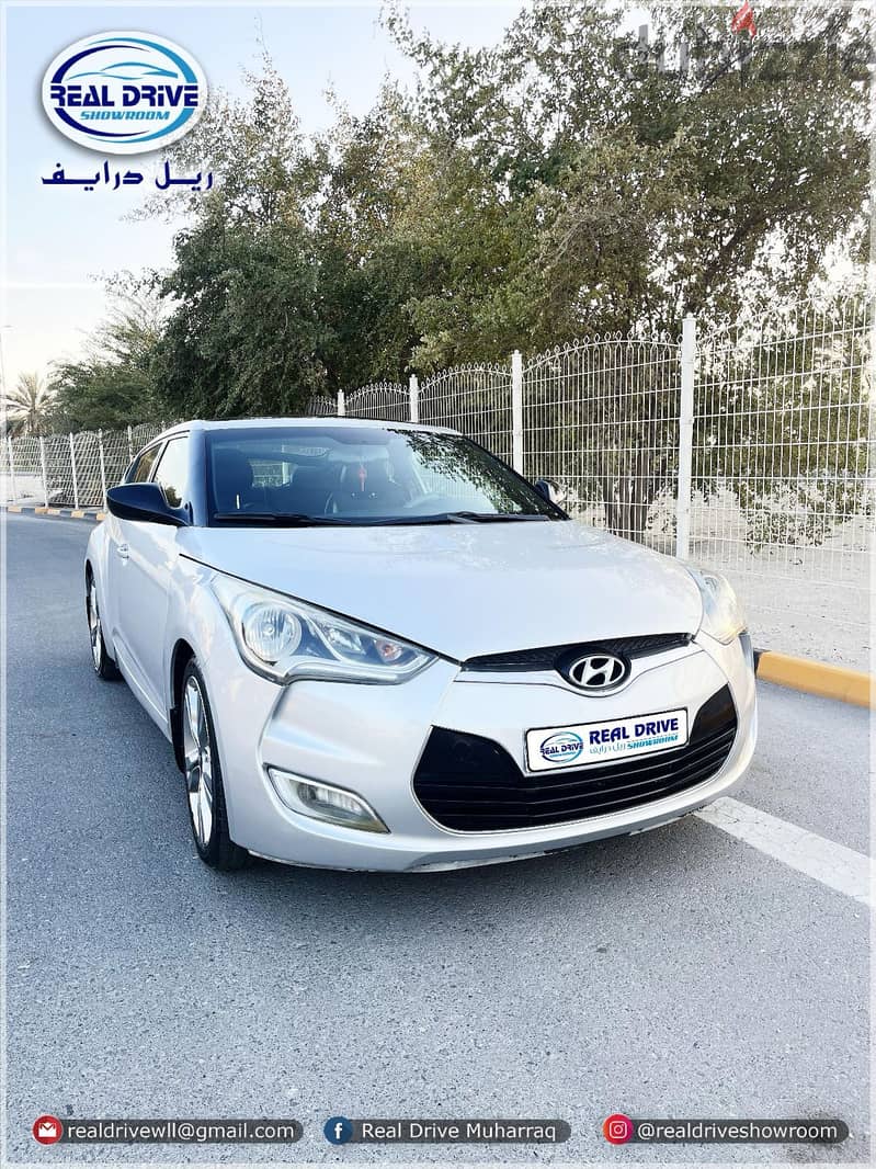 HYUNDAI VELOSTER-2016 - 1.6L V4- Silver  FULL OPTION. . FOR SALE 1