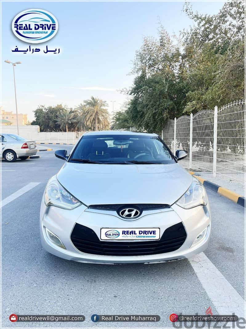 HYUNDAI VELOSTER-2016 - 1.6L V4- Silver  FULL OPTION. . FOR SALE 2