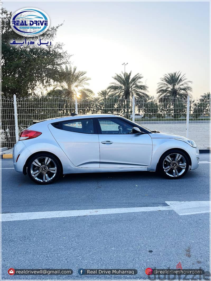 HYUNDAI VELOSTER-2016 - 1.6L V4- Silver  FULL OPTION. . FOR SALE 3