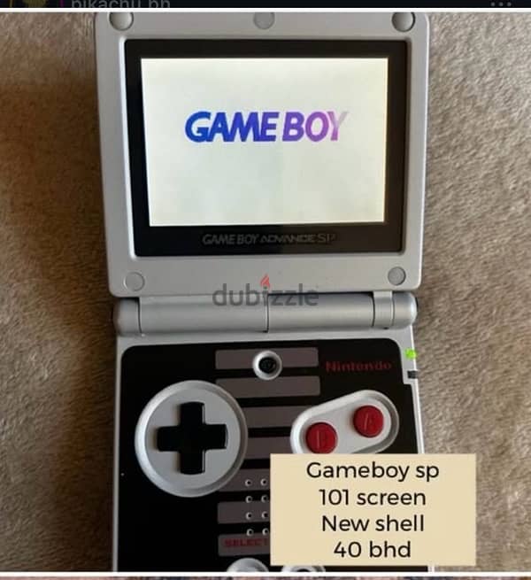 gameboy advance sp 101 bright screen reshell 0