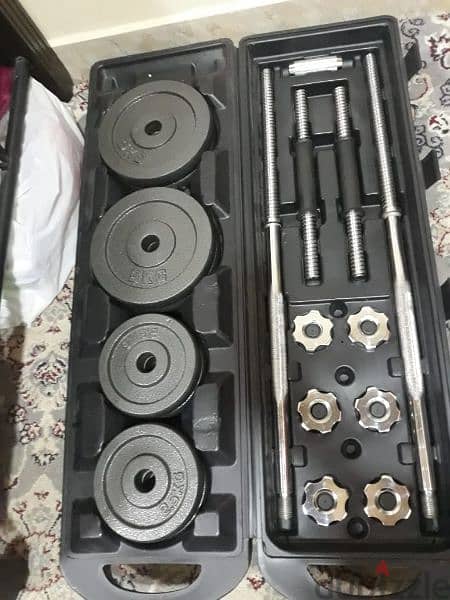 50 Kg Cast Iron Barbell And Dumbell Set 2