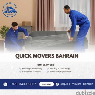 Quick Movers Bahrain Furniture Moving And Packing House Shifting 24/ 7