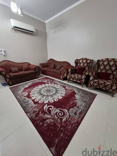 sofa set with carpet