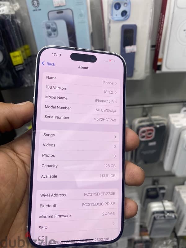 IPHONE 15 PRO 128GB 100% BATTERY 6