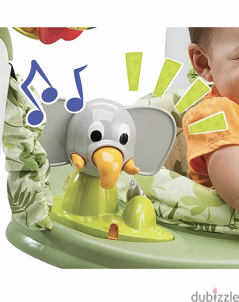 Exersaucer Jump & Learn Safari Friends Baby Stationary Jumper 4M+ 7