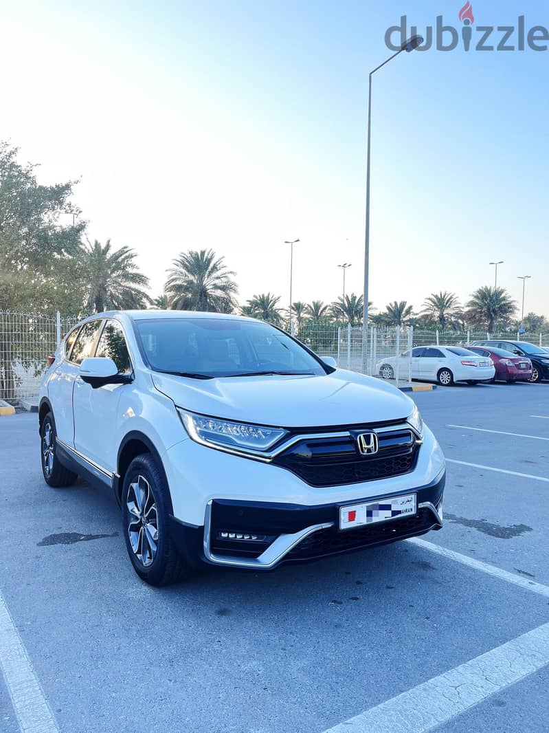 HONDA CRV Touring 2021-TOP MODEL 2.4L WHITE 27200 KM FOR SALE 0