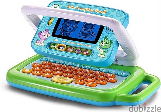 LeapFrog 2 in 1 LeapTop Touch Laptop, Green, Learning Tablet for Kids 1