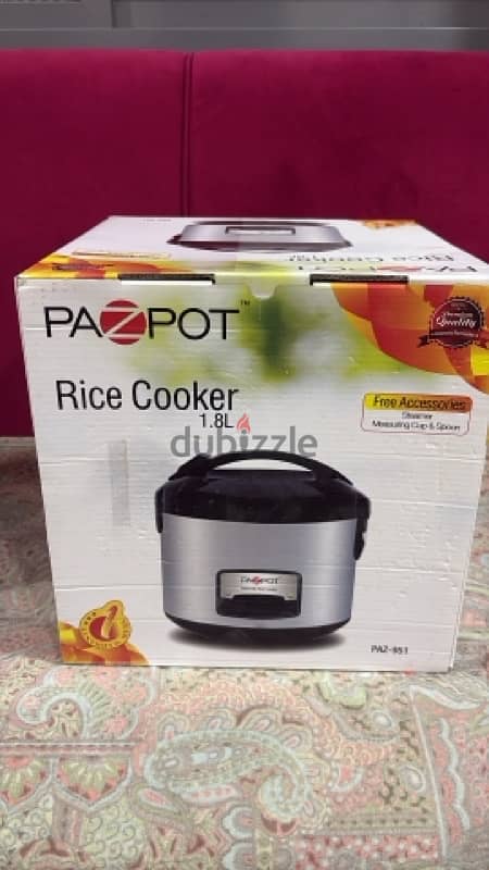 Pazpot 1.8L rice cooker 0