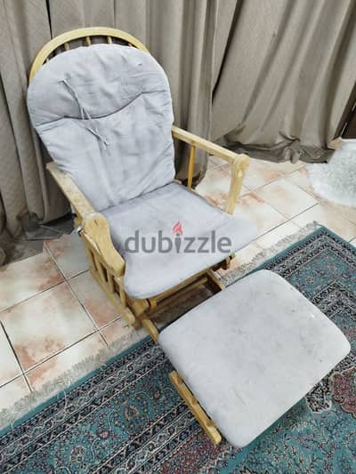 Wooden Rocking Armchair