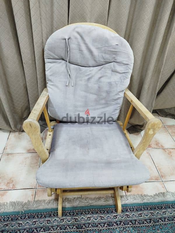 Wooden Rocking Armchair 2