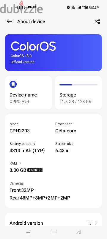 exchange or sell oppo A94 ram 8+8/128 gb 4g 5