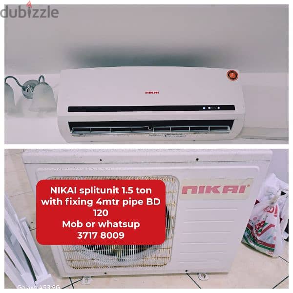 variety of fridge washing machine splitunit window Ac for sale 8