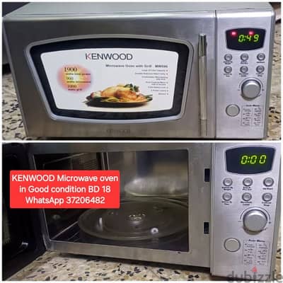 Kenwood microwave oven and other items for sale with Delivery