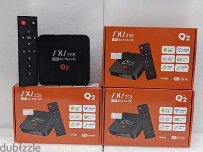 FLX 259 - 8K UHD Smart TV Box (Just Plug & Play) with Android 13