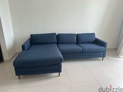 Blue sofa / coach L shaped