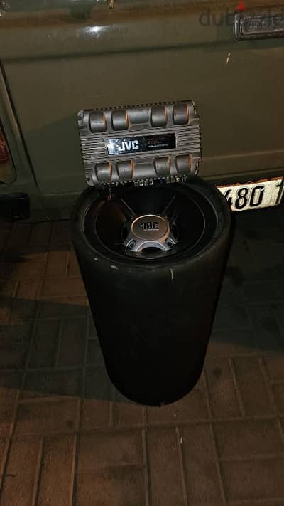 Jbl 1200w subwoofer jvc 500w amplifier