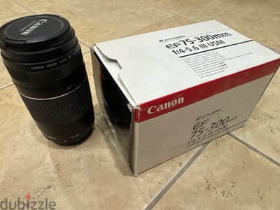 Canon EF75-300mm - عدسة الزوم من كانون