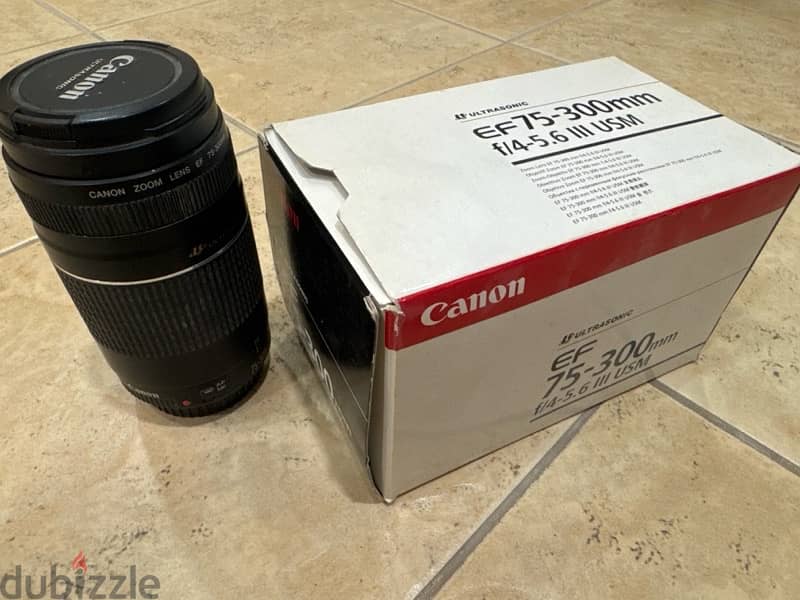 Canon EF75-300mm - عدسة الزوم من كانون 0