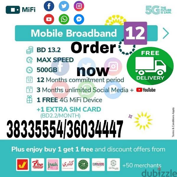 Zain Unlimited Postpaid Monthly Plan. . 8